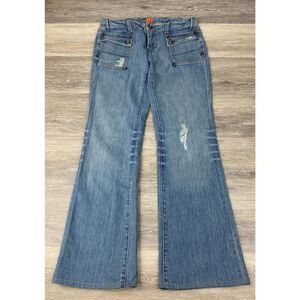 Yanuk Bootcut Blue Jeans Size 27 Cut A01111 Style UJK 22200 Made in U.S.A. 30x30